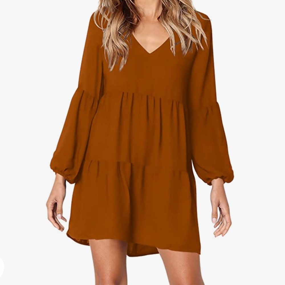 Amoretu Women Summer V Neck Tunic Dress